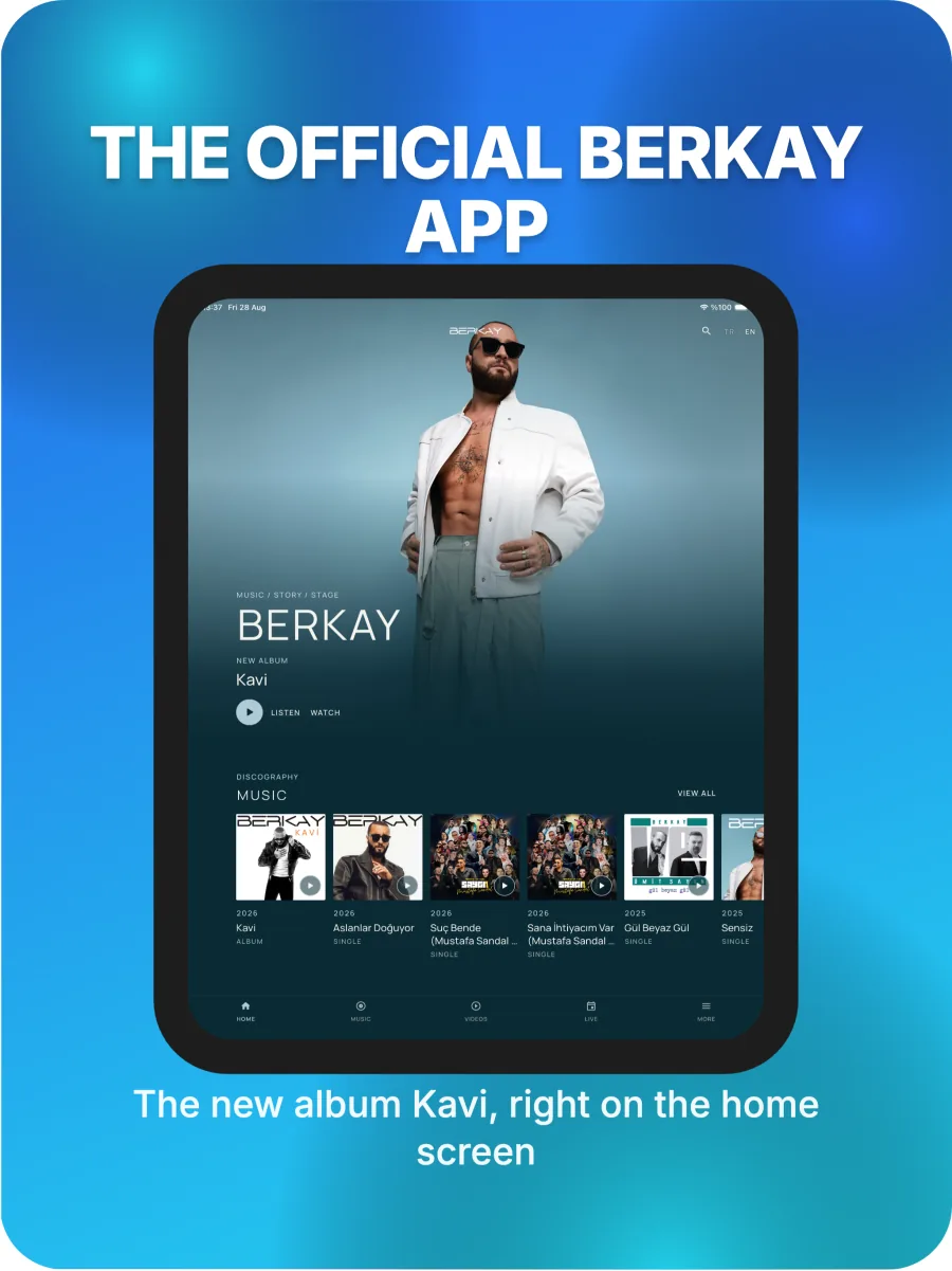 The app on iPad